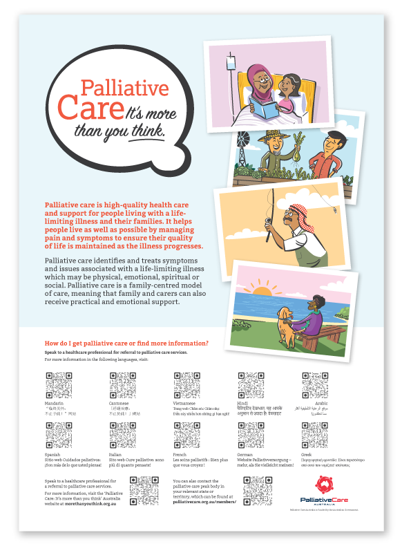 Afiche de cuidados paliativos